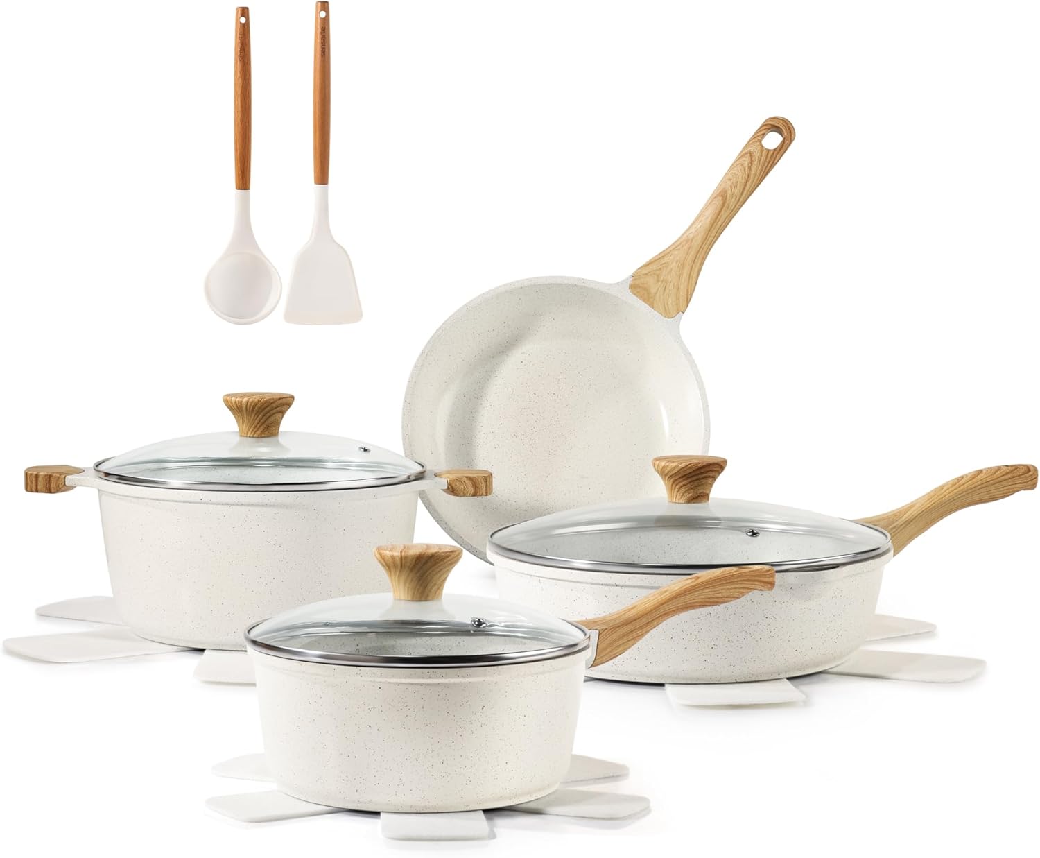 SENSARTE 13-Piece Nonstick Ceramic Cookware Set – PFOA & PFAS-Free