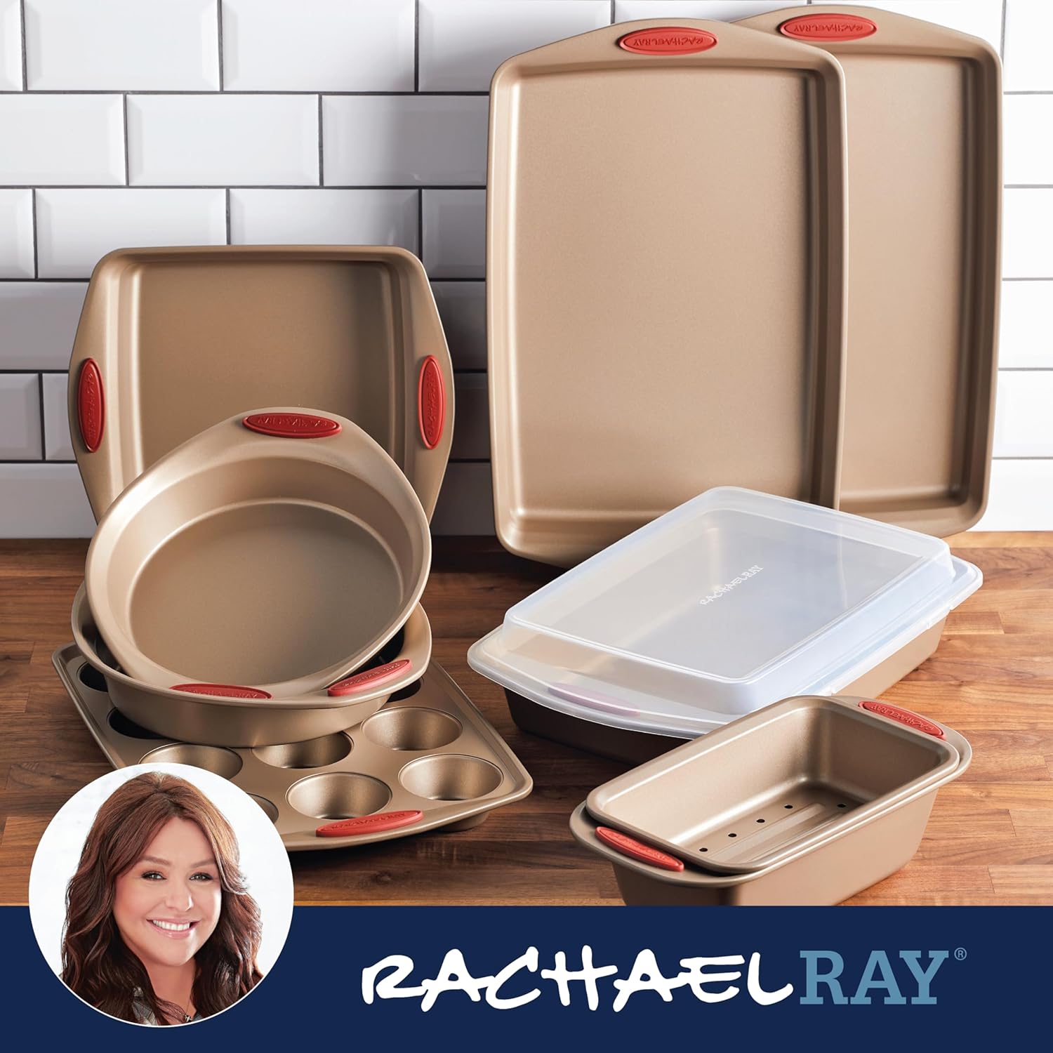 Rachael Ray Cucina Nonstick Bakeware Set – 10-Piece