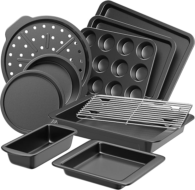 HONGBAKE Bakeware Set: Premium Nonstick Baking Pans for Every Kitchen Need